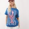 Reclaimed Vintage Lobster Print Oversized T-shirt In Blue For Women -Closet Theory Her 208212698 1 blue