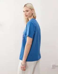 Reclaimed Vintage Lobster Print Oversized T-shirt In Blue For Women -Closet Theory Her 208212698 4