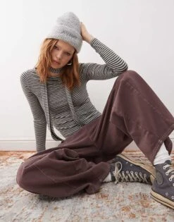 Reclaimed Vintage Top And Skinny Scarf Set In Stripe For Women Multi -Closet Theory Her 208218222 1 multi 1