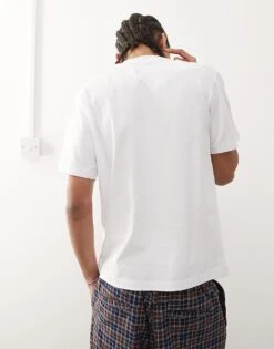 Reclaimed Vintage Unisex Fisherman Graphic T-shirt In White For Unisex -Closet Theory Her 208231277 4