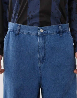 Reclaimed Vintage Unisex Relaxed Wide Leg Jeans In Blue For Unisex -Closet Theory Her 208232244 5