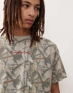 Reclaimed Vintage Unisex Boxy Tee In Camo Print For Unisex -Closet Theory Her 208284904 2