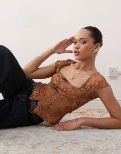 Reclaimed Vintage Smock Top In Paisley Print For Women Multi -Closet Theory Her 208295600 1 multi 1