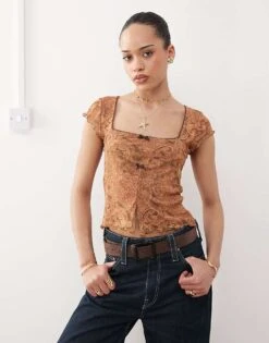 Reclaimed Vintage Smock Top In Paisley Print For Women Multi -Closet Theory Her 208295600 3