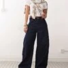 Reclaimed Vintage Extreme Barrel Jean In Indigo Rinse Wash For Women -Closet Theory Her 208317474 1 indigo