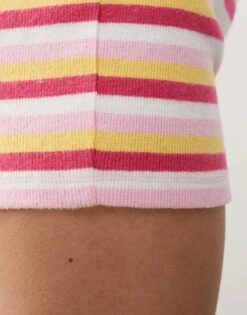 Reclaimed Vintage Hotpants In Multi Stripe Co-ord For Women Multicolour Stripe -Closet Theory Her 208403838 5